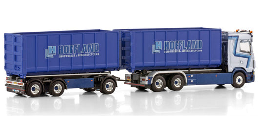 WSI SCANIA S CS20N 6X2- 3 AXLE + 2X 40M3 Hoffland 1:50 Model
