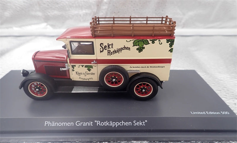 Schuco PHANOMEN GRANIT ROTKAPPCHEN SEKT vintage car red Limited Edition 500PCS ONLY 1:43 Car Pre-built Model view9