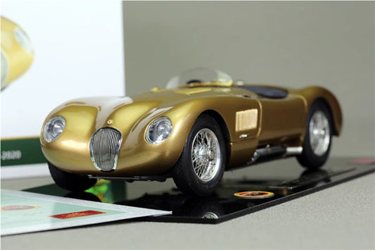 CMC Jaguar C-Type 1952 25th Anniversary Edition golden Limited Edition 1:18 DIECAST Car