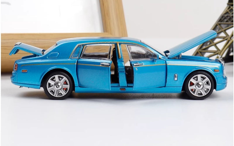 1:64 Rolls-Royce Phantom VII Metallic Blue Dragon Edition DCM Limited Edition DIECAST Car Model
