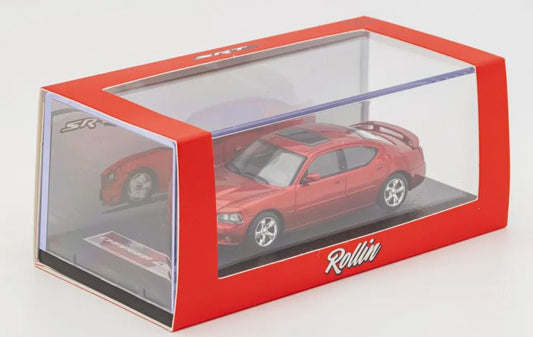 Rollin 1:64 Dodge Charger SRT8 2008 Muscle Car Diecast Model Red
