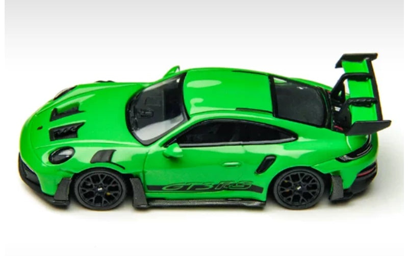 1:64 PORSCHE 911 992 GT3 RS Green TimeMicro DIECAST Model