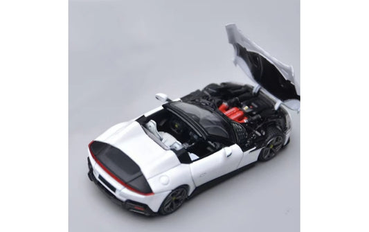 1:64 Ferrari 12 Cilindri Spider Convertible white Phantom Knight Limited Edition 999PCS ONLY DIECAST Model