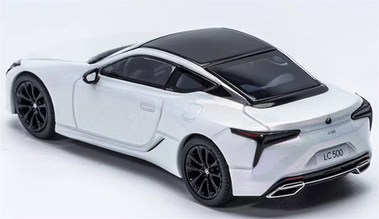 Almost Real Lexus LC500 2018 White Nova GF. 1:64 Car Pre-built Airliner Model Display view2