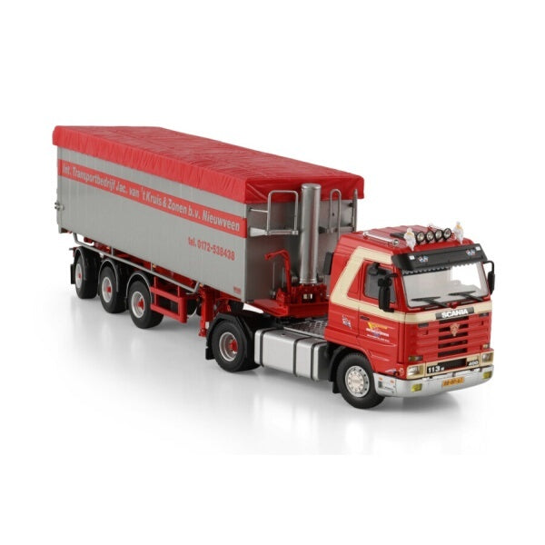 1:50 SCANIA INT. TRANSPORTBEDRIJF 3 series 4X2 TIPPER TRAILER 3 AXLE WSI Diecast Model