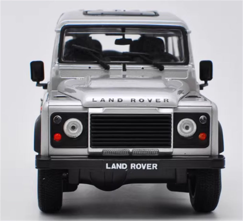 1:24 Land Rover Defender 90 silver WELLY DIECAST Car Model