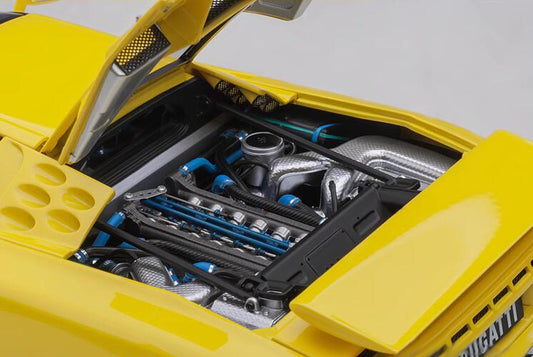 AUTOART BUGATTI EB110 SS yellow 1:18car Pre-a Model