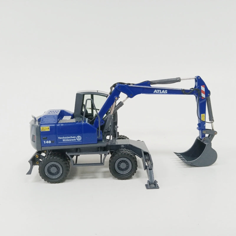 NZG ATLAS 140W echnisches Hiliswerk Wheeled Excavator 1:50 Truck Pre-built Model