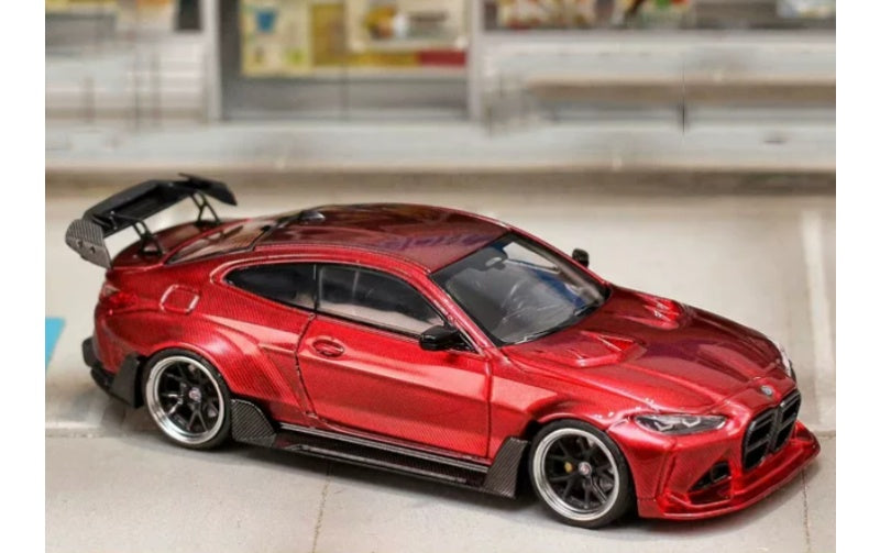 1:64 BMW M4 G82 All carbon red SW Limited Edition DIECAST Model