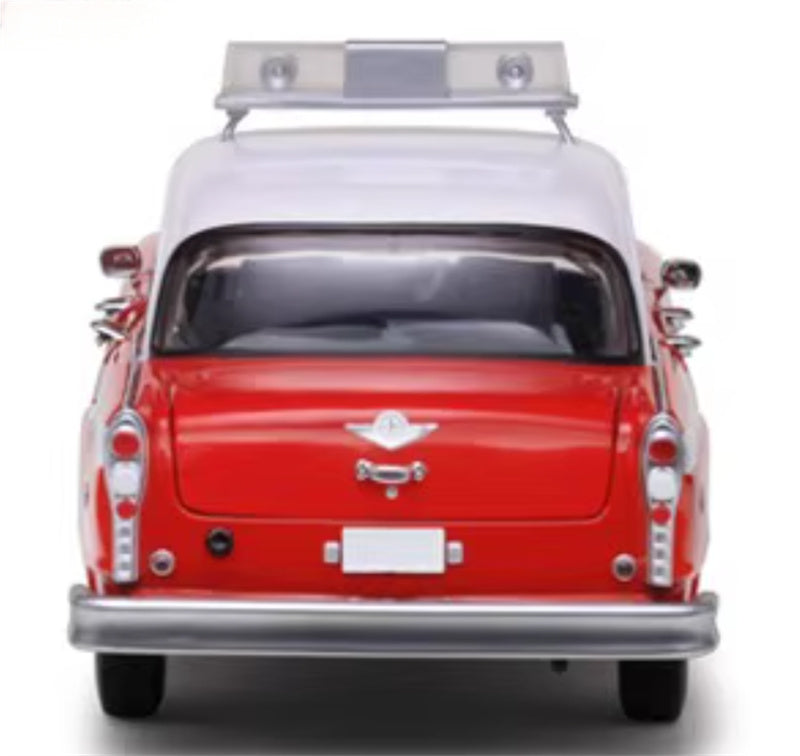Sun Star 1981 Checker A11 New York Taxi Chelsea Fire Engine Red 1:18 Car Pre-built Model view6