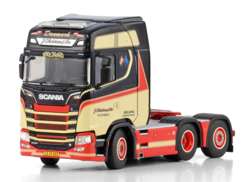 WSI SCANIA S HIGHLINE CS20H 6X2 TAG AXLE J.O. Pedersen BREJNING 1:50 Truck Pre-built Model