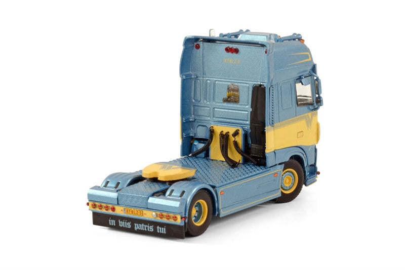 WSI DAF XF SUPER SPACE CAB MY2017 4X2 M. DE WITTE 1/50 Truck Pre-built Model
