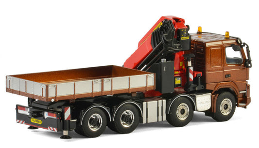 WSI VOLVO FMX SLEEPER CAB 8x4 + PALFINGER 7400.2 Premium Line 1:50 Truck Pre-built Model
