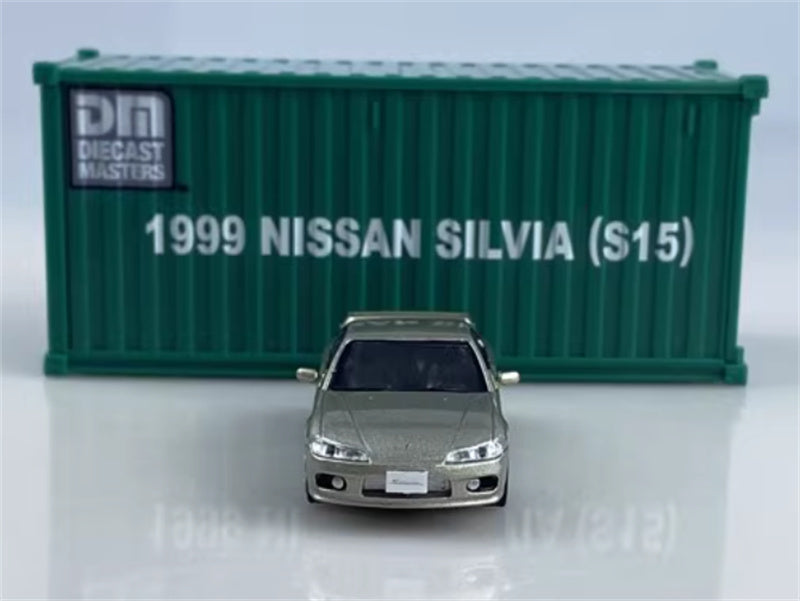 CATERPILLAR NISSAN SILVIA S15 silver Right hand drive 1:64 Car Pre-built Model