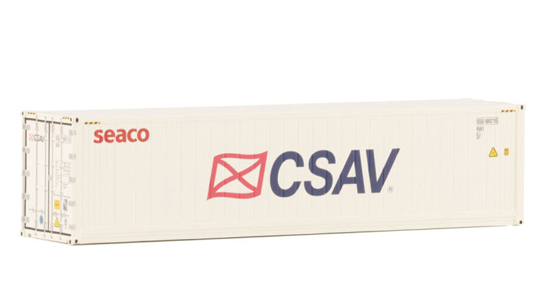 WSI 40FT REEFER CONTAINER CSAV Premium Line seaco 1:50 Truck Pre-built Model