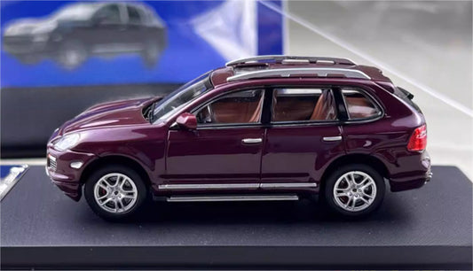 SW Porsche Cayenne Turbo S Claret Limited Edition 499PCS ONLY 1:64 car Pre-built Model view2