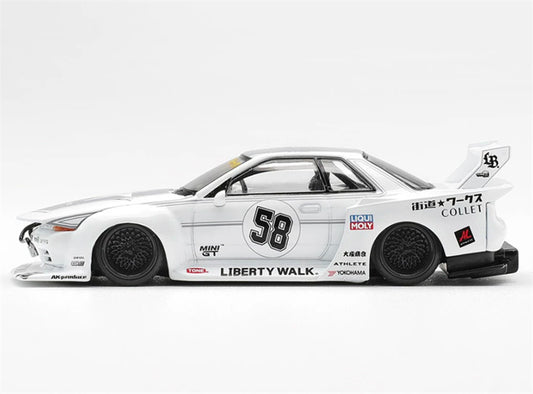 1:64 Nissan Skyline GTR R32 Kaido Works Tas 2025 White MINIGT DIECAST Model