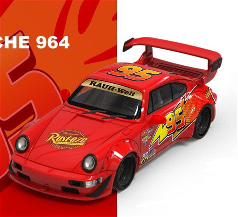 1:64 Porsche 964 RWB Red Cool Car DIECAST Limited Edition 500pcs ONLY Model