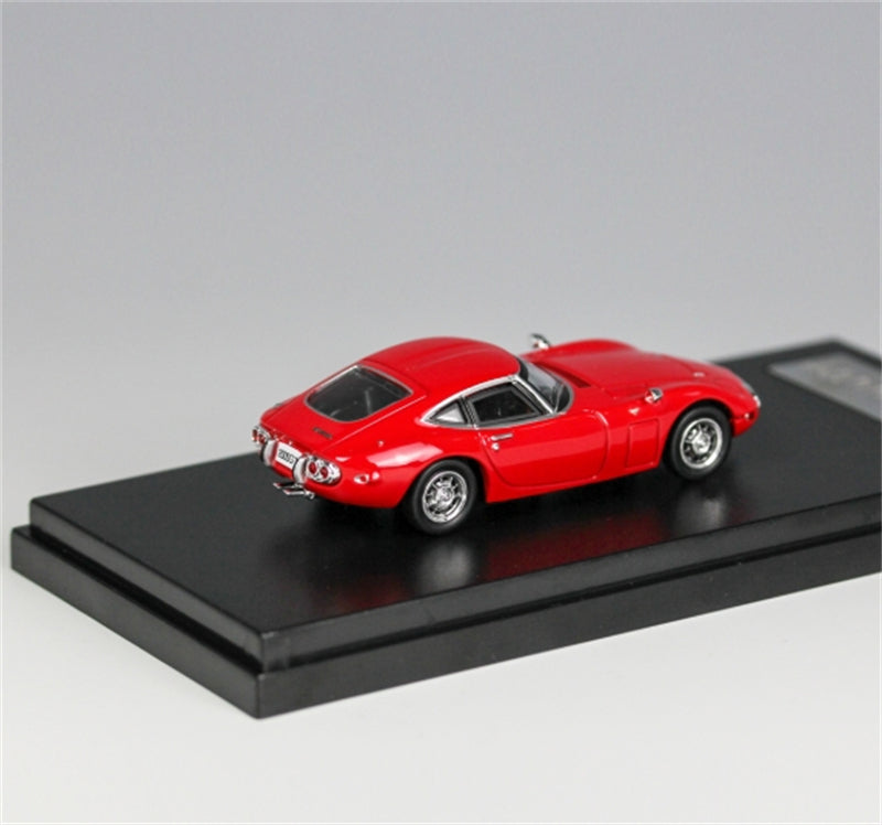 LCD-MODELS TOYOTA 2000GT Red Vintage Car 1:64 car Pre-built Model view6