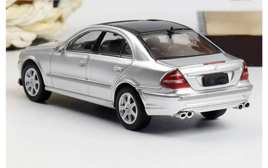 1:64 Mercedes-Benz E280 AMG Sport (W211) Silver Glory Model Open Front Hood Limited 799 pcs DIECAST Car Model