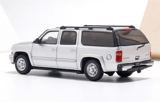 MK Miniatures 2003 Chevrolet Suburban SUV Silver spray painted version 1:64 Car Pre-built Model view2