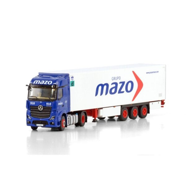 1:50 MB GRUPO MAZO ACTROS MP5 4X2 REEFER TRAILER 3 AXLE WSI DIECAST Model