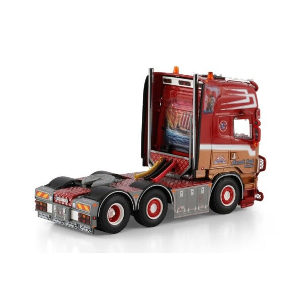 1:50 SCANIA MANUEL ROGL R6 6X2 WSI Red DIECAST Model