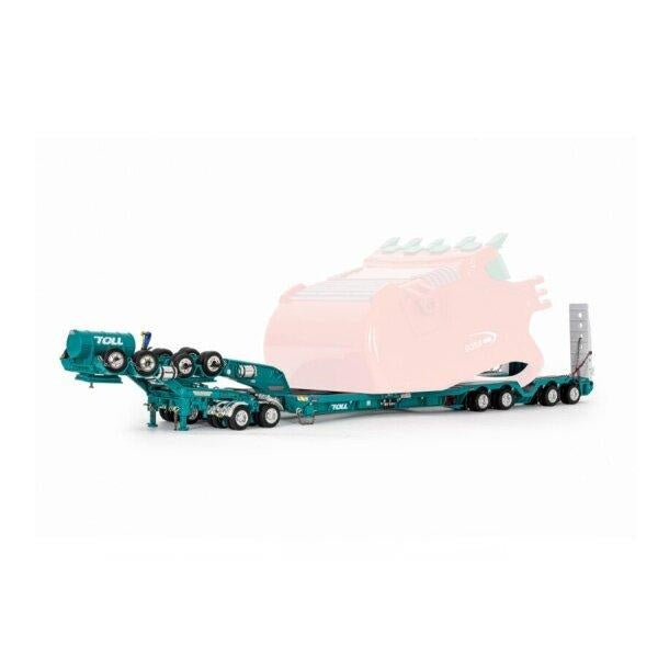 1:50 TOLL 2X8 Dolly + 4X8 Trailer (shovel not included) Drake Green Diecast Model