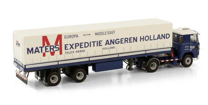 WSI SCANIA 1 SERIES 4X2 CURTAINSIDE TRAILER CLASSIC - 2 AXLE MATERS EXPEDITIE B.V. 1:50 Truck Pre-built Model