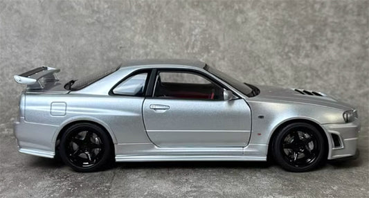 AUTOART NISMO GTR R34 Z-TUNE SILVER 1:18 Car Pre-a Model