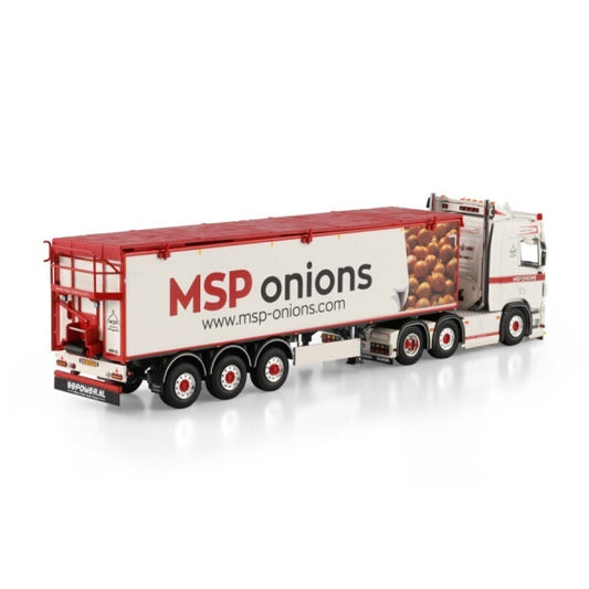 1:50 SCANIA MSP ONIONS R CR20N 6X2 BELT TRAILER 3 AXLE WSI Diecast Model