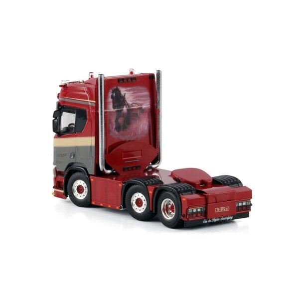 1:50 SCANIA FAASSE TRANSPORT R Highline CR20H 6X2 WSI Red DIECAST Model