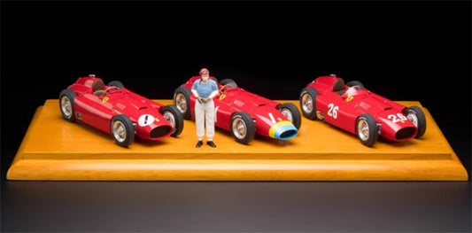 CMC Lucky Set Fangio Figure Ferrari D50 long nose #1+ Ferrari D50 short nose #1+ Ferrari D50 short nose #26 1956 Limited Edition 1:18 DIECAST Car