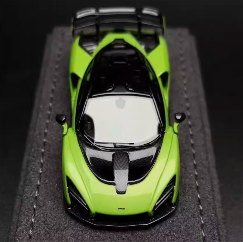 Micro Artisan Model McLaren Senna Fluorescent Green Limited Edition 199pcs ONLY 1:64 Car Pre-built Model