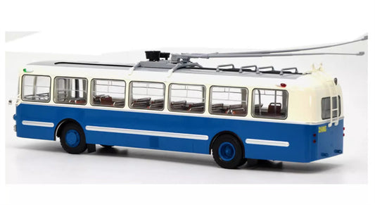 Demprice Russian ZIU-5 trolley bus blue 1:43 Bus Pre-built Model view2