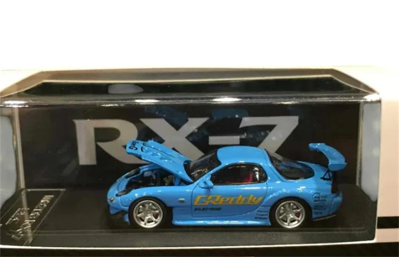 1:64 Mazda RX-7 RE Amemiya Blue BSC DIECAST Limited Edition 499pcs ONLY Model