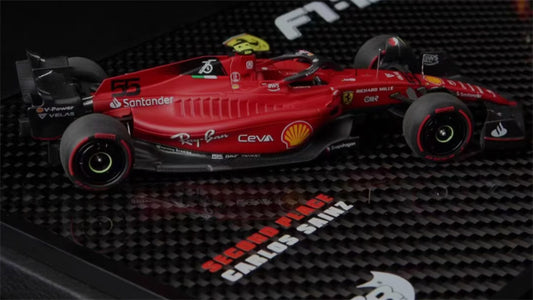 1:43 BBR MODELS 2022 Ferrari F1-75 Bahrain GP CHARLES #16 & 2nd CARLOS #55 LTD view2