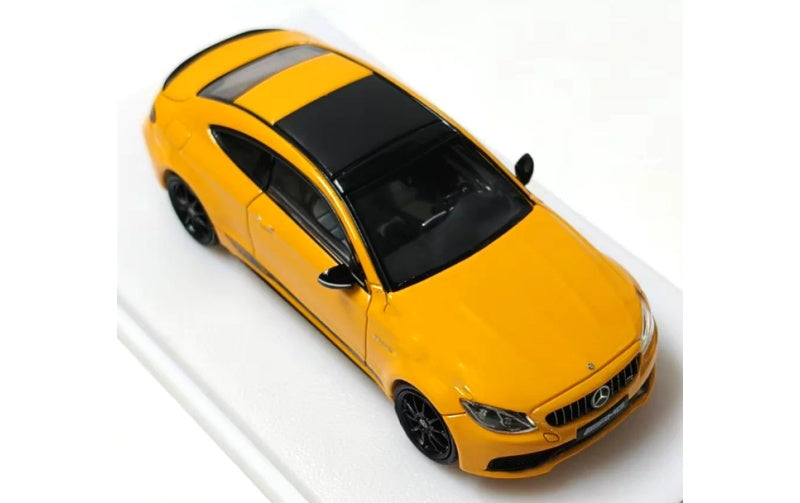 1:64 Mercedes-Benz AMG C63s Sunflower Yellow Howie Model DIECAST Model