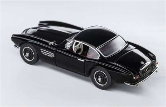 GFCC BMW 507 Roadster Retro Car 1957 Black Convertible hardtop 1:64 car Pre-built Model view2