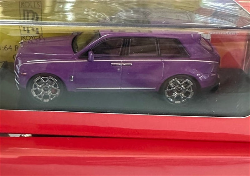 SC Art Rolls Royce Cullinan SUV Purple 1:64 Car Pre-built Model