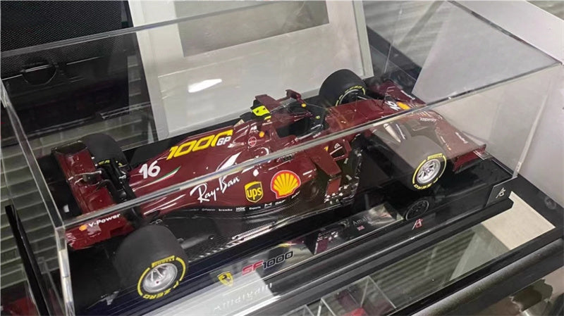 1:18 Ferrari SF1000 dark red Amalgam Leclerc #16 Resin Car Model view1