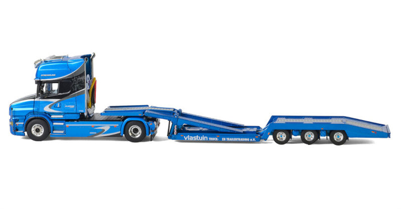 WSI SCANIA T6 TORPEDO TOPLINE 4x2 TRUCK TRANSPORTER - 3 AXLE Vlastuin 1:50 Truck Pre-built Model