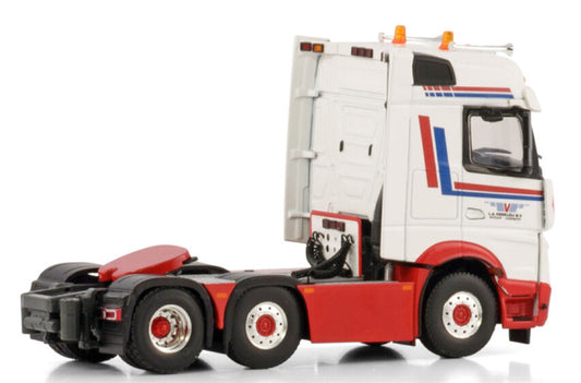 WSI ACTROS MP5 BIG SPACE 6X2 TWIN STEER L.A. Verkleij 1:50 Truck Pre-built Model