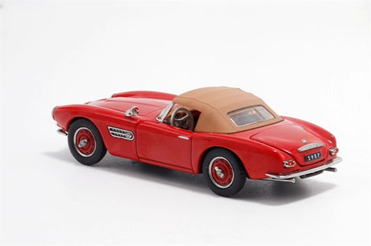 GFCC BMW 507 Roadster Retro Car 1957 Red Convertible Softtop 1:64 car Pre-built Model view2
