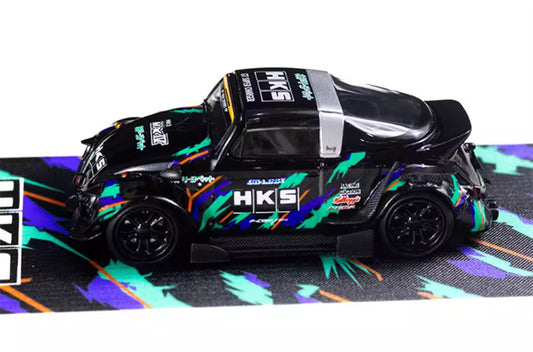 TIMEMICRO VW Beetle HKS Limited Edition 999PCS ONLY 1:64 Car Pre-built Model view2