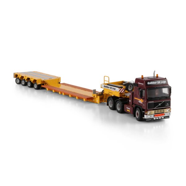 1:50 VOLVO GALLIKER F16 6X4 SCHEUERLE INTERCOMBI 4 AXLE WSI Diecast Model