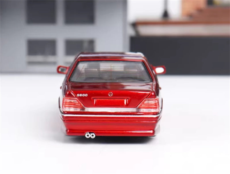 SW Mercedes Benz S600 W140 Red Limited Edition 499PCS ONLY 1:64 car Pre-built Model view7