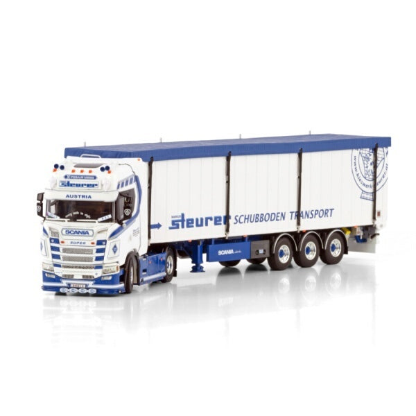 1:50 SCANIA STEURER S CS20H 4X2 TRAILER 3 AXLE WSI Diecast Model