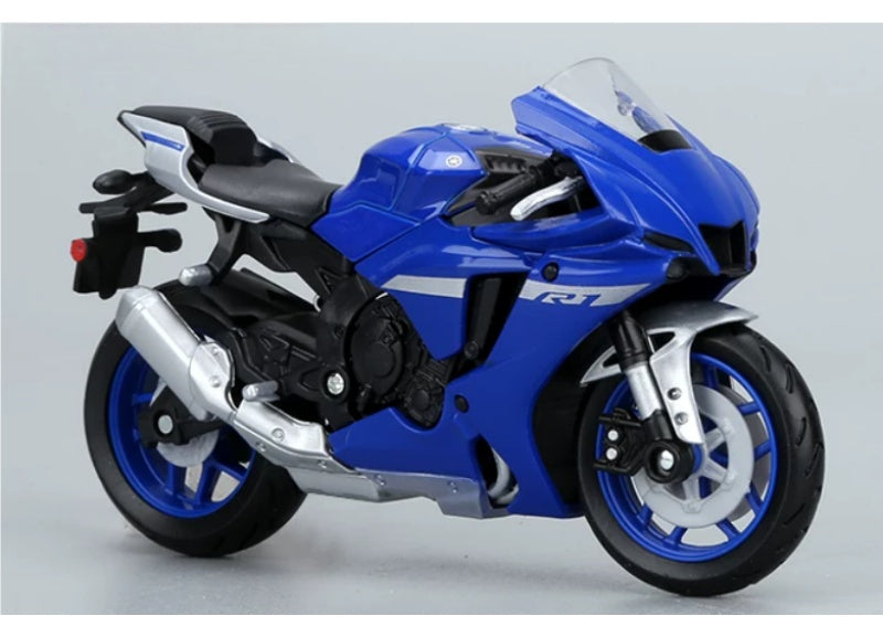 1:18 Yamaha YZF-R1 2021 Blue Maisto Diecast Motorcycle Model