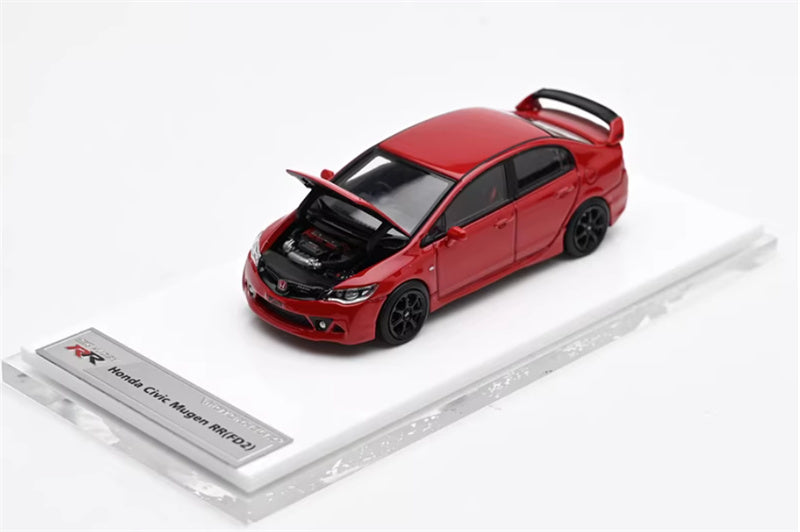 MOTORHELIX Honda Civic Mugen RR FD2 Red 1:64 car Pre-built Model view11
